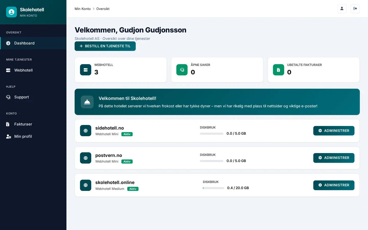 Dashbordet