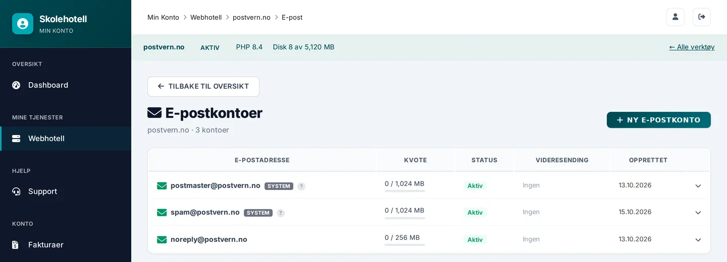 E-postkontoer
